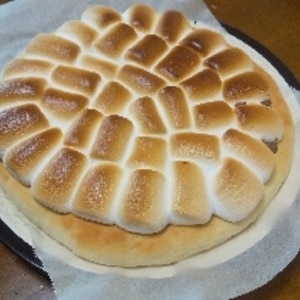 スキレットで簡単スイーツ♪チョコマシュマロピザ